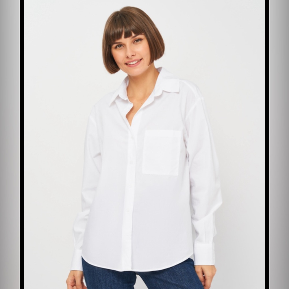 Zara Buttom Down White Shirt